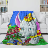 Dumbo Blanket Flannel Fleece Throw Room Decoration