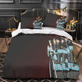 Fire Force Bedding Set Pattern Quilt Cover Without Filler
