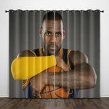 LeBron James LBJ Curtains Pattern Blackout Window Drapes