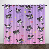 My Melody Kuromi Curtains Pattern Blackout Window Drapes
