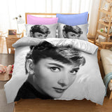 Audrey Hepburn Cosplay Bedding Set Quilt Cover Without Filler