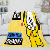 BT21 Cosplay Flannel Blanket Throw