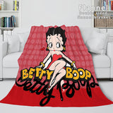 Betty Boop Cosplay Flannel Blanket Throw