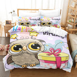 Cartoon Animals Owl Bedding Sets Quilt Cover Without Filler