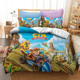Crash Bandicoot Cosplay Bedding Set Quilt Cover Without Filler