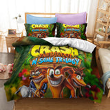 Crash Bandicoot Kids Bedding Set Quilt Cover Without Filler