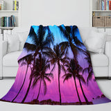 Flower Flannel Fleece Throw Cosplay Blanket