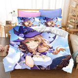Genshin Impact Bedding Set Quilt Cover Without Filler