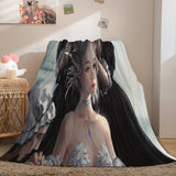 Ghost Blade Cosplay Flannel Fleece Blanket