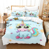 Girls Unicorn Bedding Sets Cosplay Quilt Covers Room Decoration