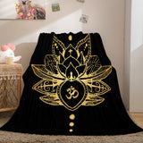 Golden Rune Soft Flannel Fleece Throw Cosplay Blanket