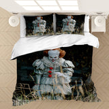 Pennywise Pattern Bedding Set Cosplay Quilt Covers