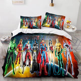 Justice League Bedding Set Throw Quilt Duvet Cover Bedding Sets