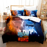 King Kong vs Godzilla Bedding Set Quilt Covers Without Filler