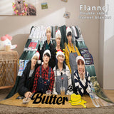 Kpop BTS Butter Cosplay Flannel Blanket