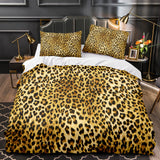 Leopard Print Bedding Set Duvet Cover Without Filler