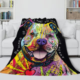 Pet Puppy Dog Flannel Blanket Room Decoration
