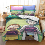 Rick And Morty 3 Piece Bedding Set Quilt Cover Without Filler