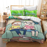 Rick And Morty Bedding Set Quilt Cover Without Filler