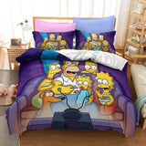 The Simpsons Pattern Bedding Set Quilt Covers Without Filler