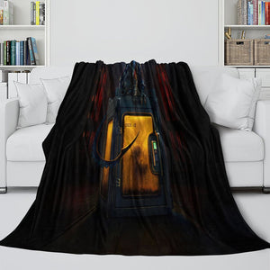 Alien Earth Blanket Pattern Flannel Throw Room Decoration