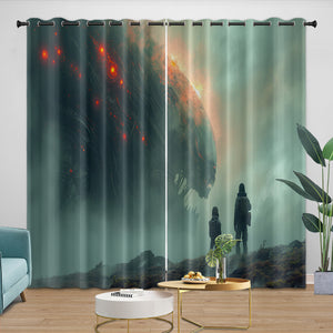 Alien Romulus Curtains Blackout Window Drapes Room Decoration