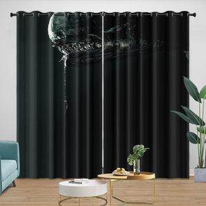 Alien Romulus Curtains Blackout Window Drapes Room Decoration