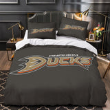 Anaheim Ducks Bedding Set Pattren Quilt Duvet Cover Without Filler