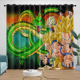 Anime Dragon Ball Curtains Kids Blackout Window Drapes