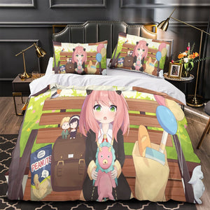 Anime Spy X Family Bedding Set Kids Duvet Cover Without Filler