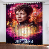 Ant-Man and The Wasp Quantumania Curtains Pattern Blackout Window Drapes