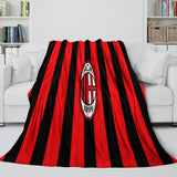 Associazione Calcio Milan Blanket Flannel Fleece Room Decoration
