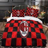 Associazione Calcio Milan Duvet Cover Bedding Set Without Filler