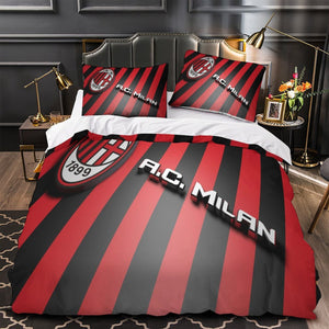 Associazione Calcio Milan Duvet Cover Bedding Set Without Filler