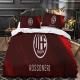 Associazione Calcio Milan Duvet Cover Bedding Set Without Filler
