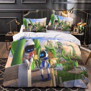 Astro Bot Bedding Set Quilt Cover Without Filler
