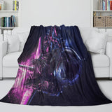 Astronaut Blanket Pattern Flannel Kids Room Throw