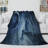 Astronaut Blanket Pattern Flannel Kids Room Throw