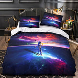 Astronaut Duvet Cover Kids Room Bedding Set Without Filler