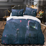 Astronaut Duvet Cover Kids Room Bedding Set Without Filler