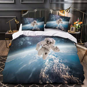 Astronaut Duvet Cover Pattren Bedding Set Without Filler