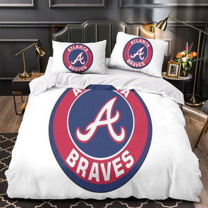 Atlanta Braves Bedding Set Quilt Cover Without Filler