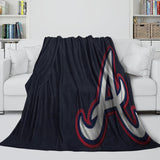 Atlanta Braves Blanket Flannel Throw Room Decoration