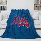 Atlanta Braves Blanket Flannel Throw Room Decoration