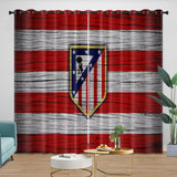 Atlético Madrid Curtains Blackout Window Drapes Kids Room Decoration