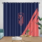 Atlético Madrid Curtains Blackout Window Drapes Kids Room Decoration