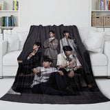 BTS Bangtan Boys Blanket Flannel Fleece Throw Kids Room Decoration