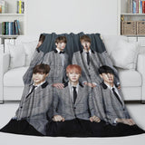 BTS Bangtan Boys Blanket Flannel Fleece Throw Kids Room Decoration