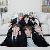BTS Bangtan Boys Blanket Flannel Fleece Throw Kids Room Decoration