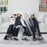 BTS Bangtan Boys Blanket Flannel Fleece Throw Kids Room Decoration